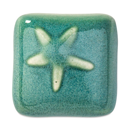 Laguna mystic glaze sample 107 Antique Jade.